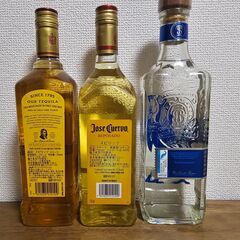 テキーラ　クエルボエスペシャルゴールド 2本とサウザ シルバー1本の未開栓3本セットの画像