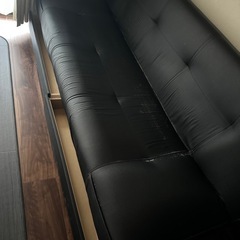 ソファベッド+クッション2個付きセットの画像