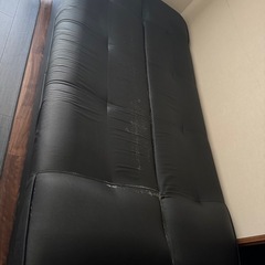 ソファベッド+クッション2個付きセットの画像
