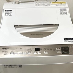 【8/31までに引取り可能な方】 洗濯機　SHARP ES-T5FBK-N 2022年製 5.5kg