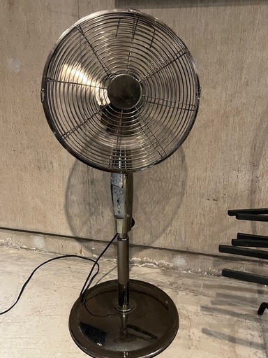 アンティーク　扇風機　メタルメッキ