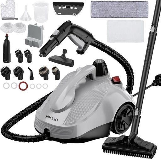 ☆★新品未使用★☆ スチームクリーナー、1.5L水タンク容量スチーム洗浄機連続スチームロック付き