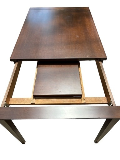 【高級家具】大塚家具 ダイニングテーブル 伸長式 