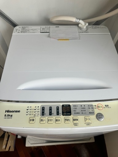 ハイセンス　洗濯機　2023年製 5.5Kg