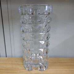 花瓶 花器 ビンテージ フラワーベース スクエア ガラス フランス製