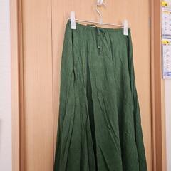 麻素材 スカート
