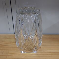 花瓶 花器 ビンテージ フラワーベース スクエア ガラス フランス製 六角形 円形の画像