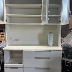 オープンダイニングボード 食器棚 開き戸 引き出し付き 完成品