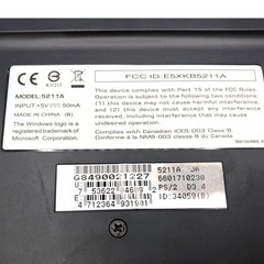 MODEL 5211A キーボード PC Keyboard Black 中古 PC周辺機器 通電確認品 現状品の画像
