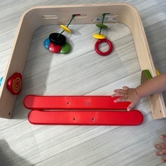 IKEAのベビージム(木製)の画像
