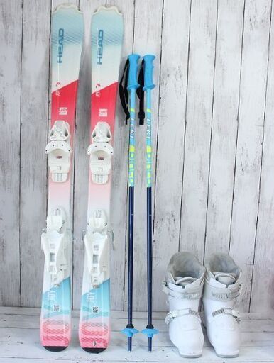 お引取り限定 HEAD ジュニアカービングスキーセット 板107cm ブーツ20-20.5cm