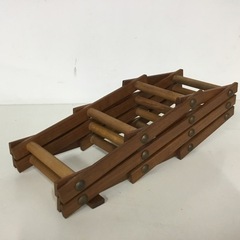 木製　ワインボトルラック　折りたたみ可能　USEDの画像