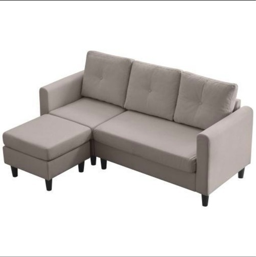 ソファー l字 カウチソファ レイアウト自由幅170㎝ おしゃれ ベルベット調