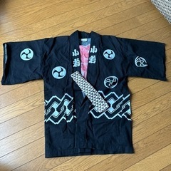 【古着】法被★クロ：３号（５〜６才）
