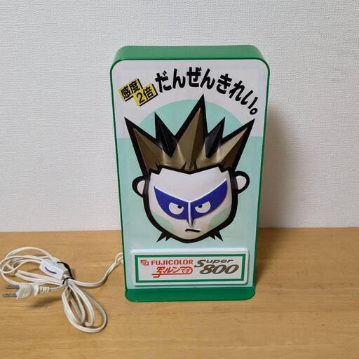 昭和レトロ　写ルンです　デーモン小暮　電飾看板　ジャンク品