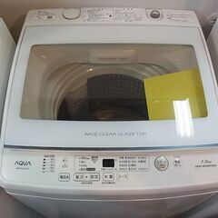 AQUA アクア 7.0kg 全自動電気洗濯機 AQW-GV70J 2021年製 インバーター式