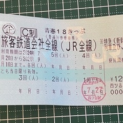 青春18きっぷ 4回 新宿区近辺手渡し可 他相談ください