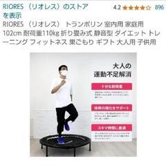 家庭用トランポリン 黒の画像