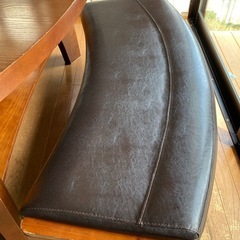 【お値下げ中】ユノメ家具ダイニングテーブル　椅子3脚付き　美品　の画像