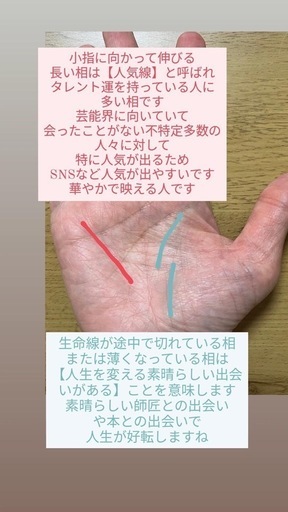 手相占い、誕生日占いします