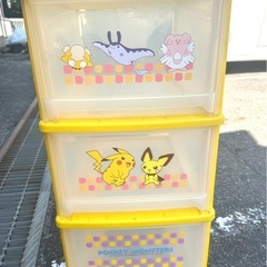 三段ボックス　ポケモン　収納
ケース