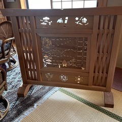 ついたて　木製の画像