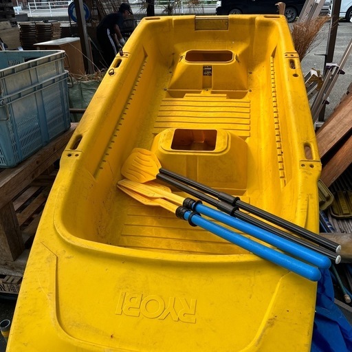 RYOBI☆2人乗りボート☆中古オール4本セット