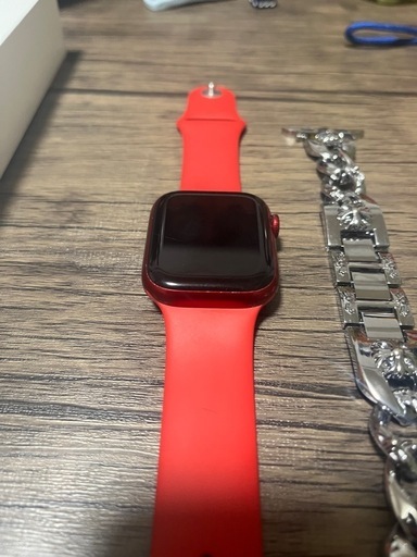 Apple Watch 45mm  Series7  １万近いバンド付き GPSモデル　Red aluminium