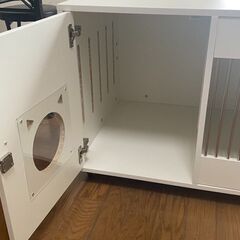 【0円】【取りに来れる方限定】猫用トイレルーム【新品未使用】の画像