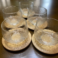 麦茶グラスandソーサー　5個セット