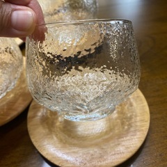 麦茶グラスandソーサー　5個セットの画像