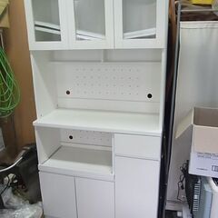 おしゃれなキッチンボード　ベルーナ　3ドアレンジボード　食器棚　...