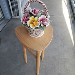 ローテーブル　陶花　カポディモンテ