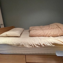 マットレス・まくら・布団の3点組（シングルサイズ）の画像