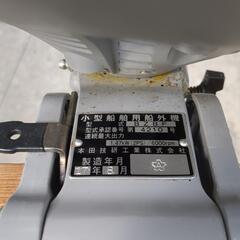 ゴムボート、船外機、付属品一式の画像