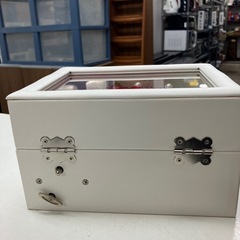 ☆値下げ☆ロ2408-598 ジュエリーBOXオルゴール プリザーブドフラワー ホワイト 中古 動作確認済の画像