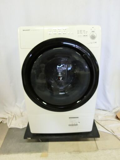 SHARP ドラム式洗濯機 ES‐S7E‐WL 2020年製　 7kg コンパクトドラム　プラズマクラスター