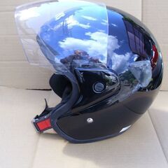 美品！ジェット　ヘルメット（黒）中古品◆彦根市～の画像