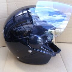 美品！ジェット　ヘルメット（黒）中古品◆彦根市～の画像