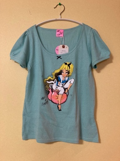 伊勢丹　¥17600 日本製　fafi ベイビーマリー　ミントグリーン　カットソー　パステルグリーン　Tシャッツ  M-Lサイズ