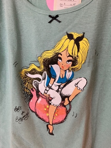 伊勢丹　¥17600 日本製　fafi ベイビーマリー　ミントグリーン　カットソー　パステルグリーン　Tシャッツ  M-Lサイズ