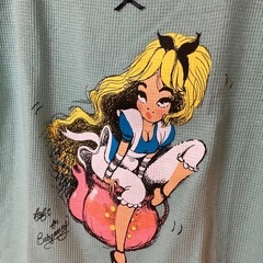 伊勢丹　¥17600 日本製　fafi ベイビーマリー　ミントグリーン　カットソー　パステルグリーン　Tシャッツ  M-Lサイズの画像