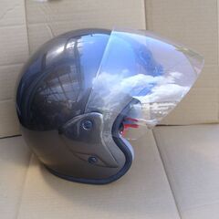 美品！ジェット　ヘルメット（ガンメタ）中古品◆彦根市～の画像