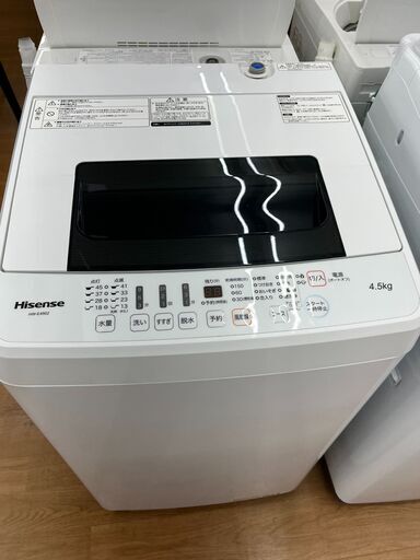 ☆ジモティー割引有☆　4.5kg洗濯機/ﾊｲｾﾝｽ/HW-E4502/2019