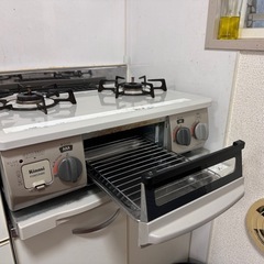 【予定者決定】ガステーブル 都市ガス　引き出し 0円　自取りの画像