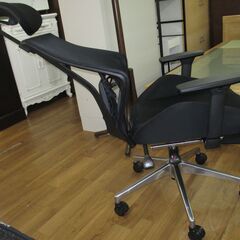 R603 DEVAISE オフィスチェア オットマン160°リクライニング、Used・キレイの画像