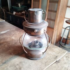 レトロ オイルランタン オブジェ 置物 照明 アウトドア　/TJ...