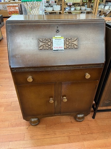 [ジェンティーク Jentique]ライティングビューロー 【リサイクルマート下関店】