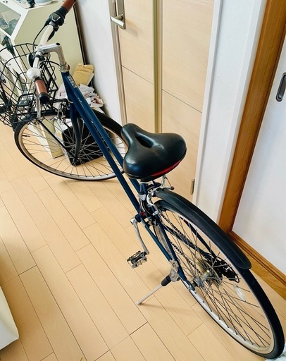 クロスバイク自転車　700 28C ダークグリーンカラー