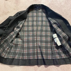 Burberry 黒デニムジャケット　S〜M相当　サイズ40の画像